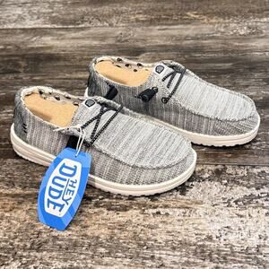 Hey Dude Loafers‎ Shoes Womens Size 6 Wendy Stretch Yin Yang Gray Comfy NEW